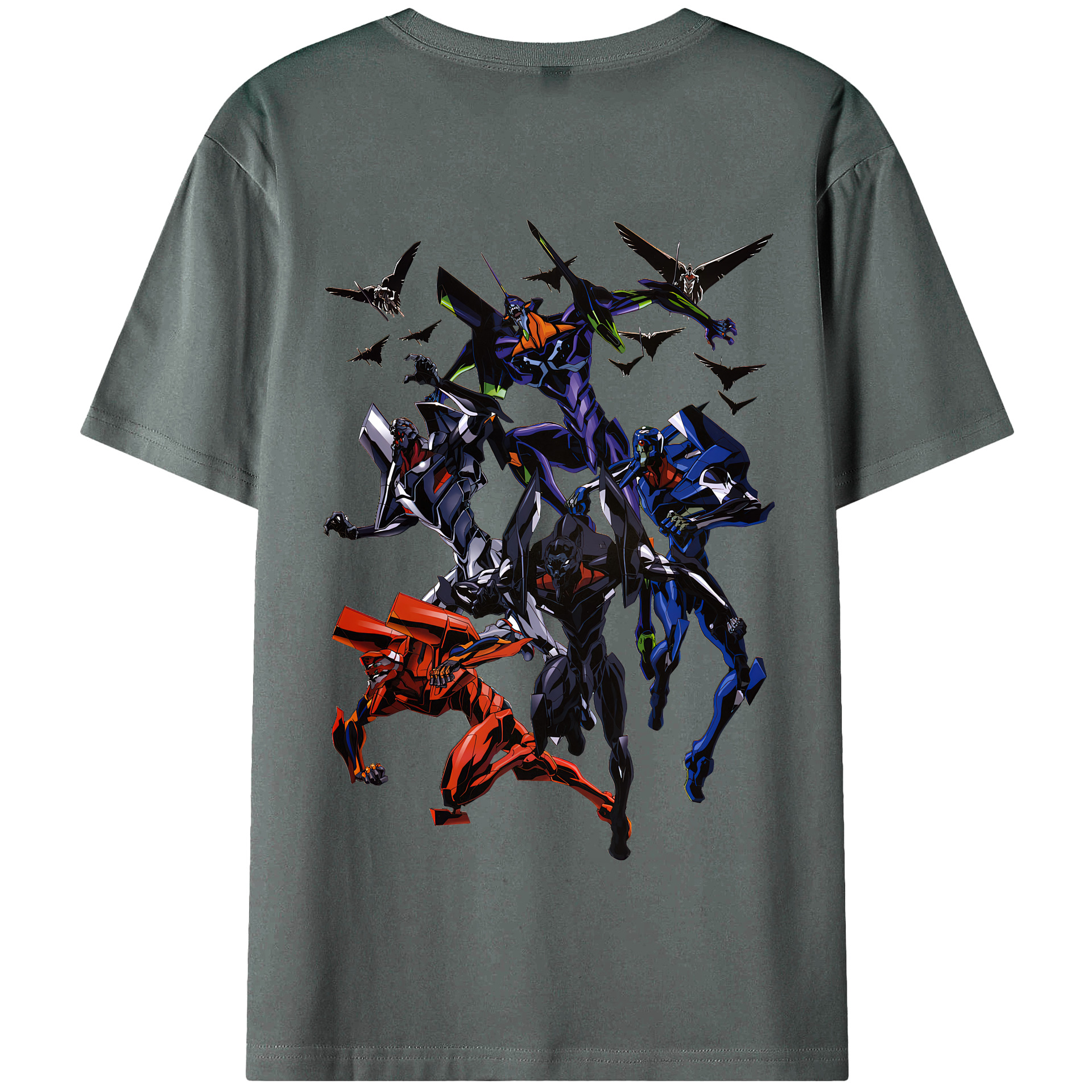 （画像用） EVA 新世紀エヴァンゲリオン 綿100％半袖Tシャツ（背面プリント）